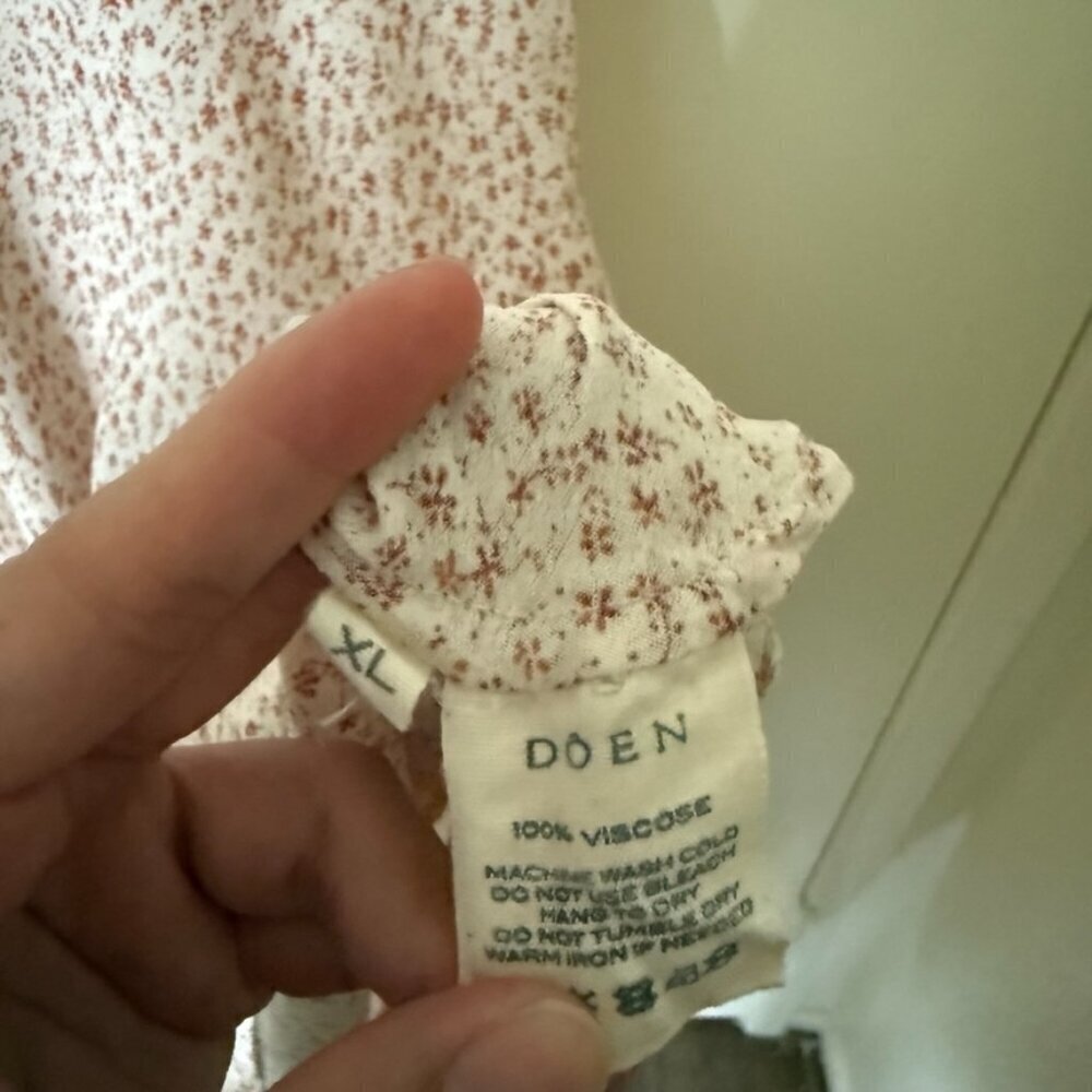 Doen Ortigia Floral Ditsy Mini Dress In Rosepink XL - Picture 7 of 10